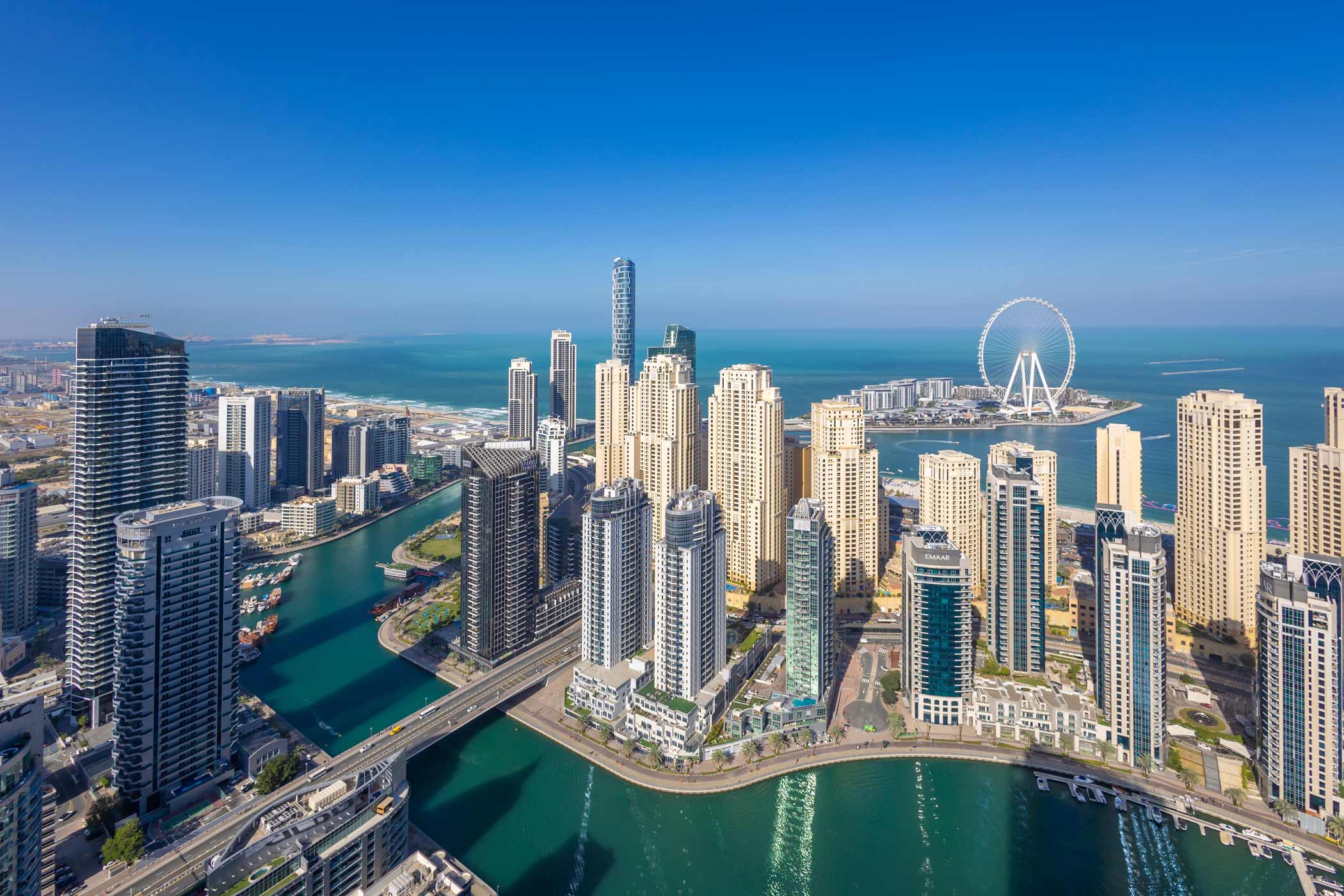 Dubai Marina skyline — property management by Cosmica Rentals